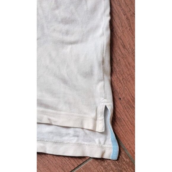 Vintage Nike 1/4 Zip Polo Shirt 90s Size Large Carolina Blue Accent Stripe Logo - Picture 5 of 9
